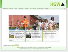 Tablet Screenshot of hgw-wohnen.ch